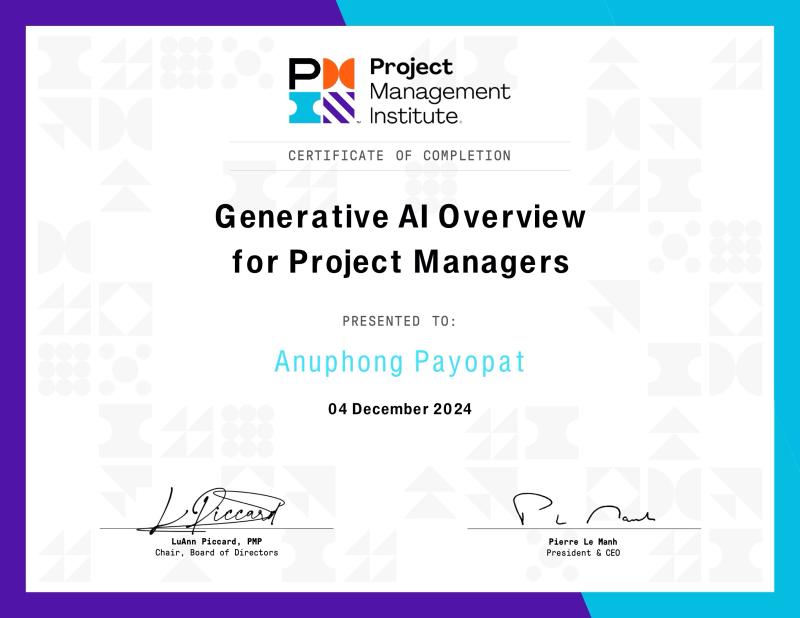 Generative AI for Project Managers